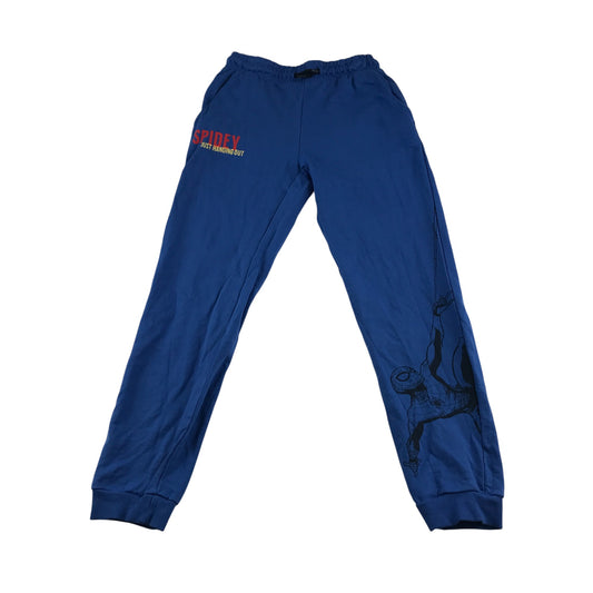 Marvel joggers 7-8 years blue Spiderman with leg print