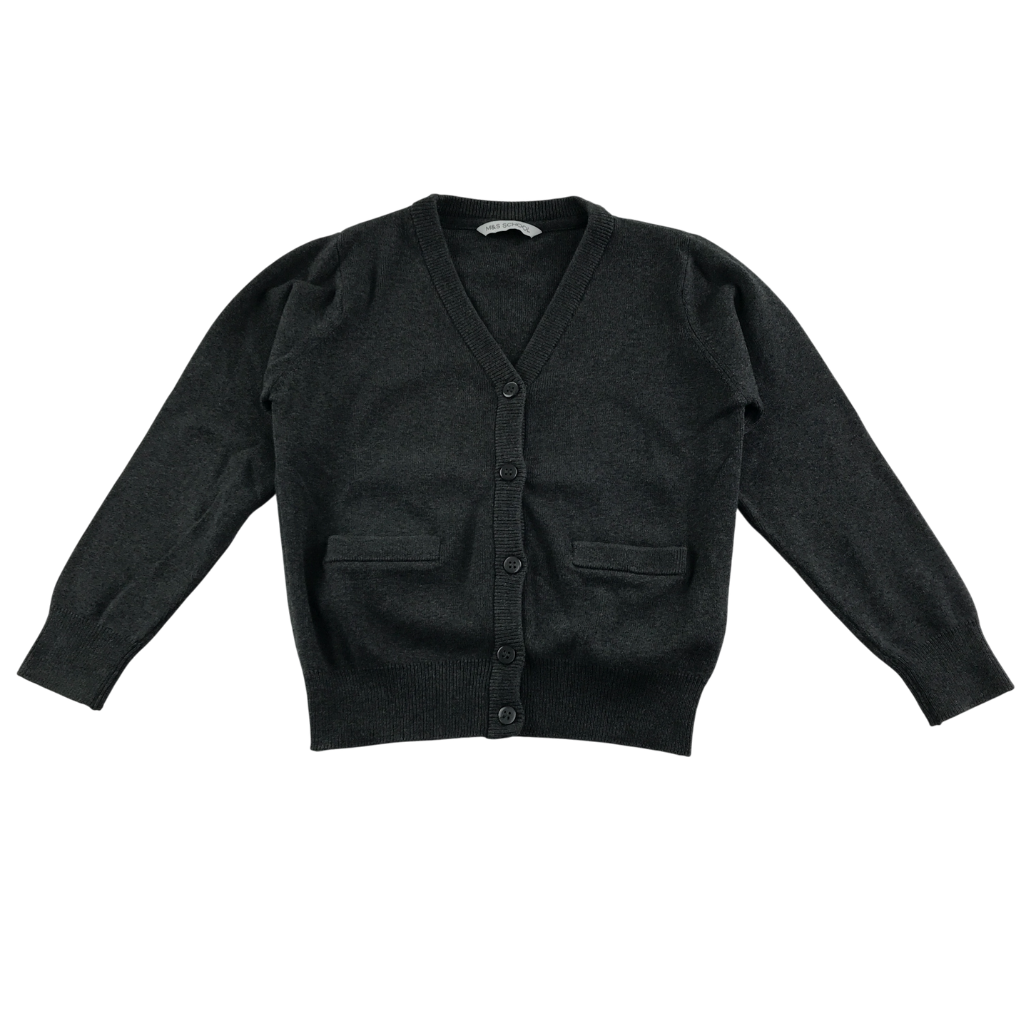 Dark grey with pockets school cardigan