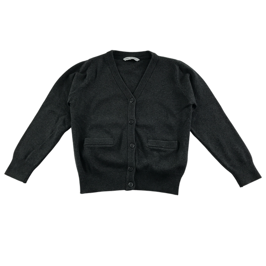 Dark grey with pockets school cardigan