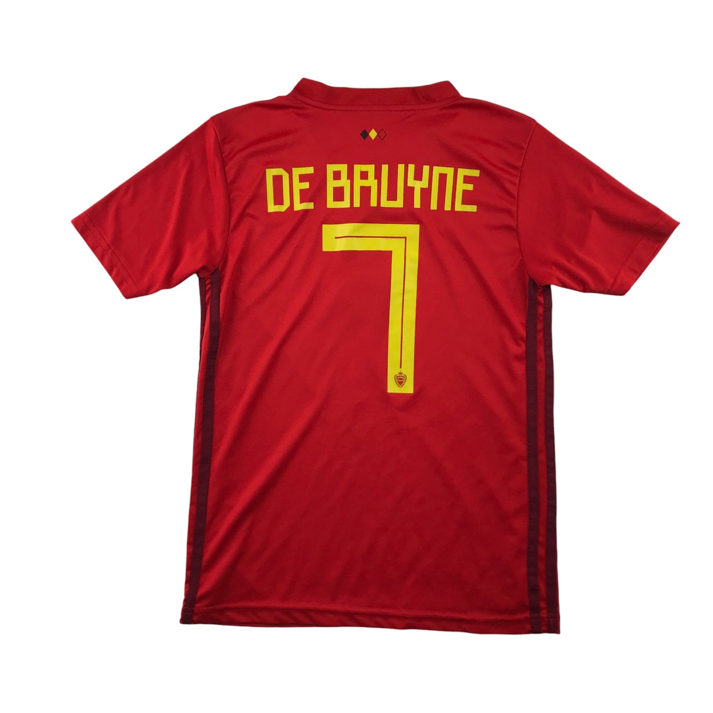 Adidas Belgian Football strip 11-12 years red number 7 De Bruyne