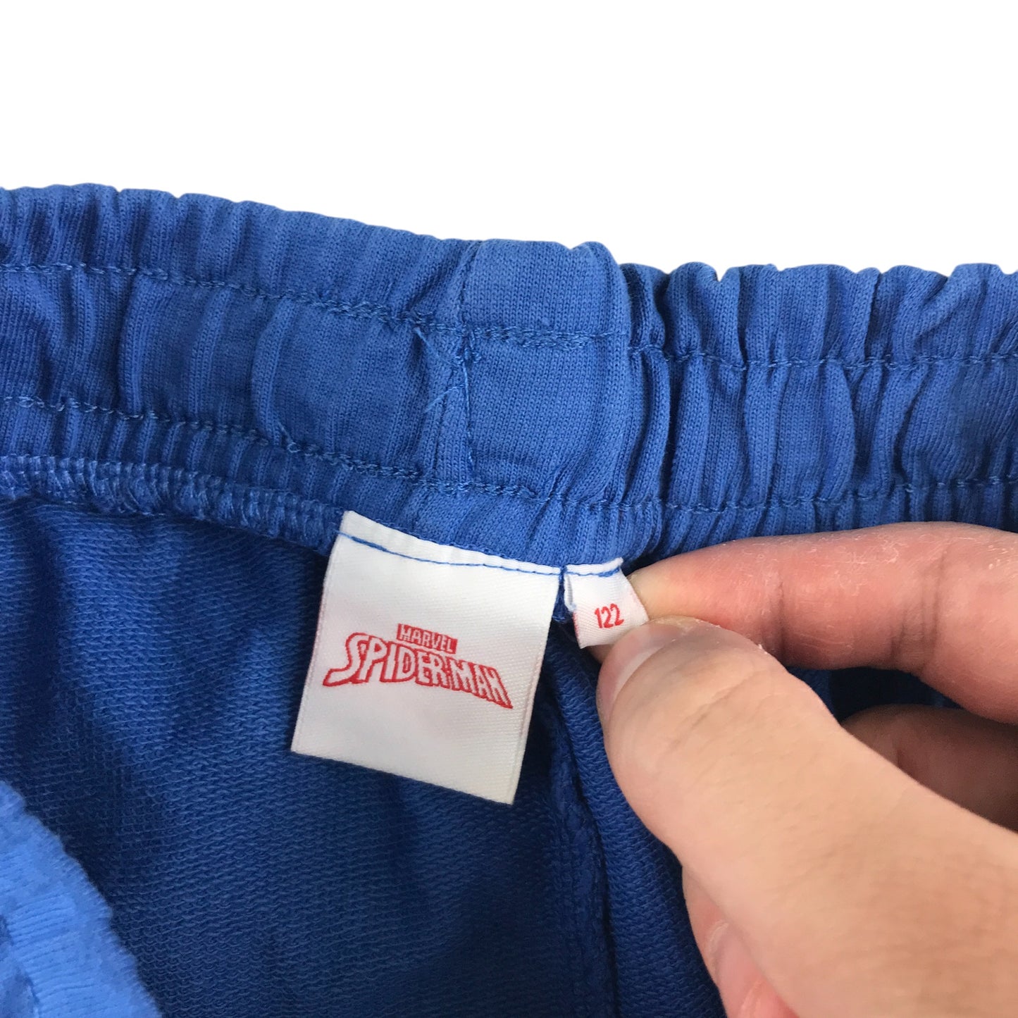 Marvel joggers 7-8 years blue Spiderman with leg print