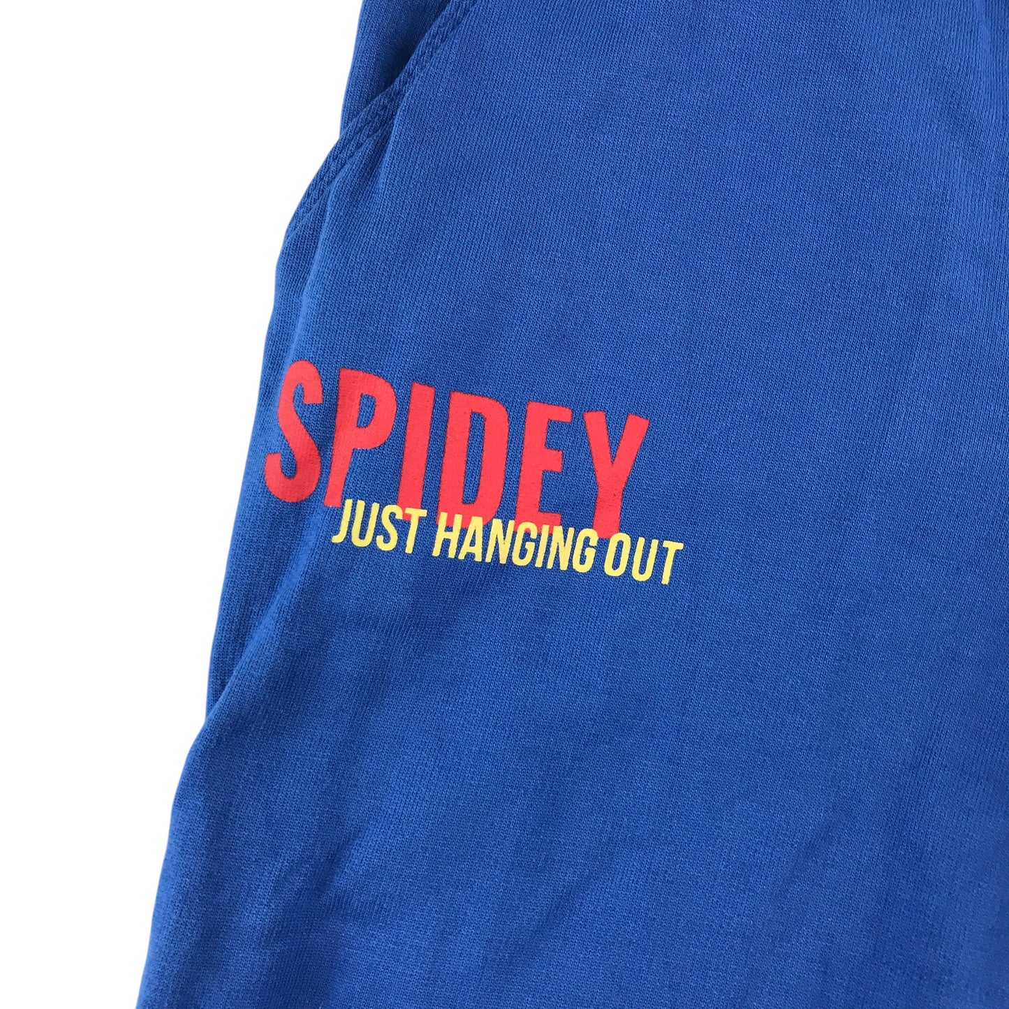 Marvel joggers 7-8 years blue Spiderman with leg print