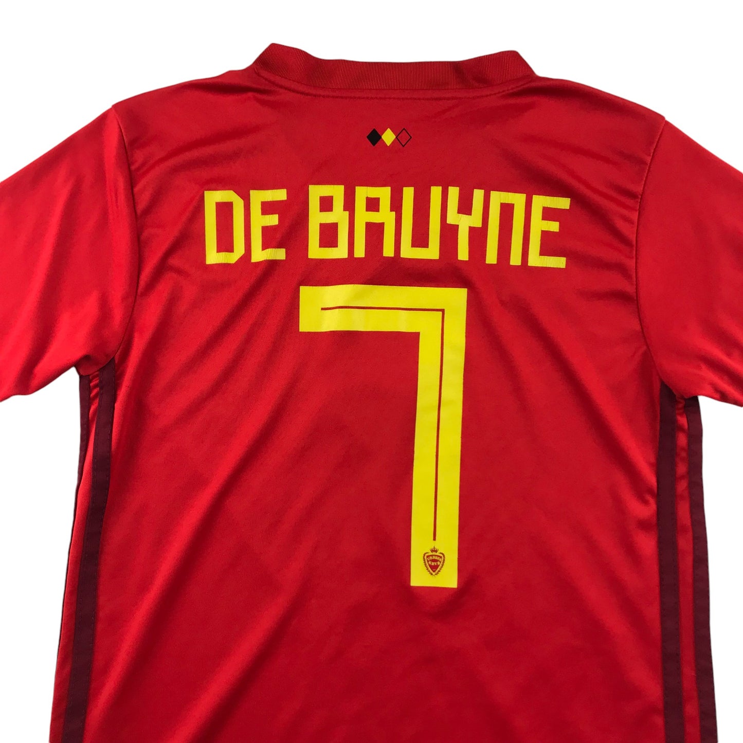 Adidas Belgian Football strip 11-12 years red number 7 De Bruyne