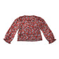 River Island Blouse Age 5 Red Floral Long Sleeve