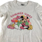 Primark t-shirt 7-8 years white Daisy Duck and Minnie Mouse graphic design cotton