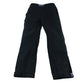 Outdoor trousers 8-9 years black panelled with contrast blue zip pocket