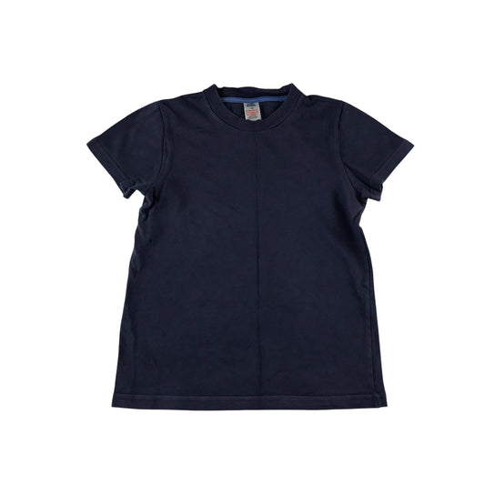 Mini Boden t-shirt 7-8 years navy plain crew neck cotton
