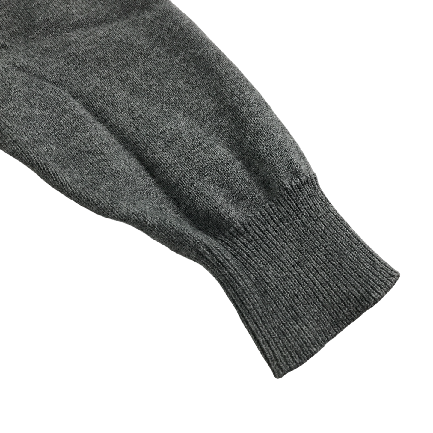 Light grey v-neck school jumper