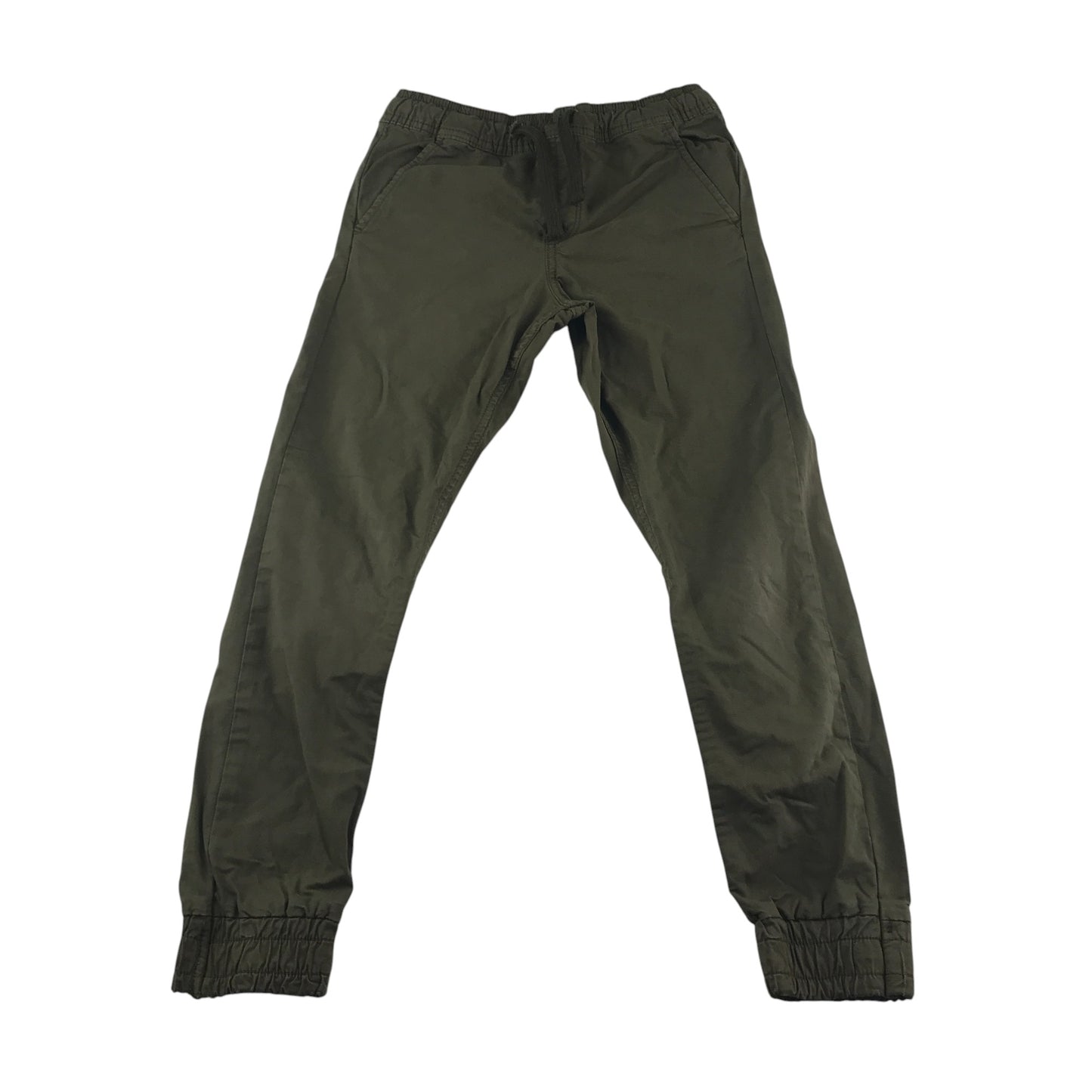 Lyle & Scott joggers 8-9 years olive green with yellow embroidery eagle logo