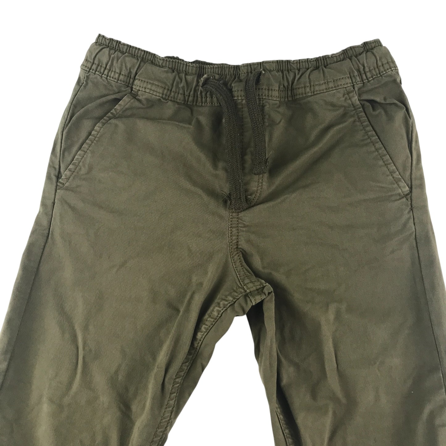 Lyle & Scott joggers 8-9 years olive green with yellow embroidery eagle logo