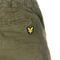 Lyle & Scott joggers 8-9 years olive green with yellow embroidery eagle logo