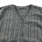Light grey cable knit school cardigan