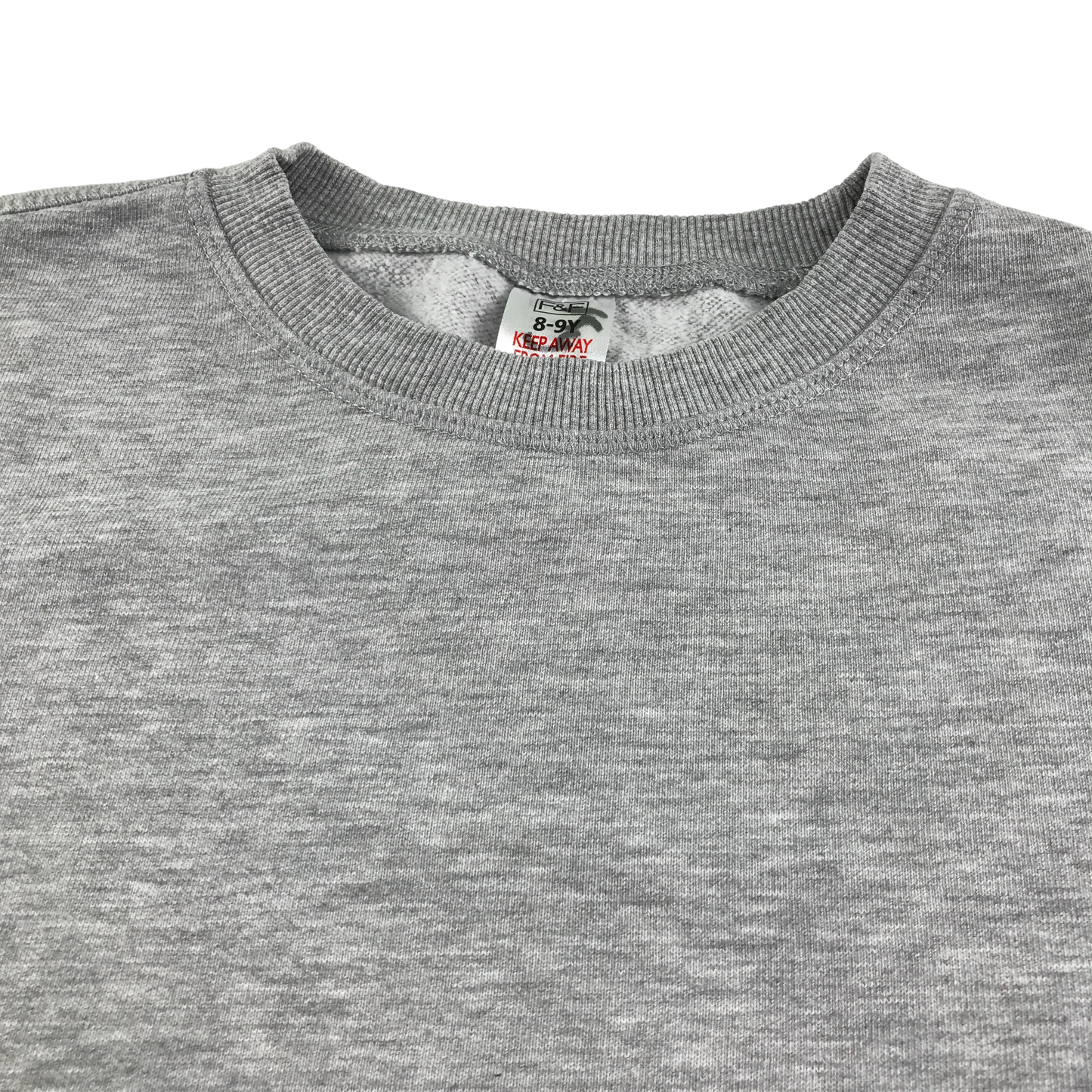 Light grey sweatshirt school jumper