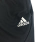 Adidas shorts 9-10 years black with white stripes and logo aeroready