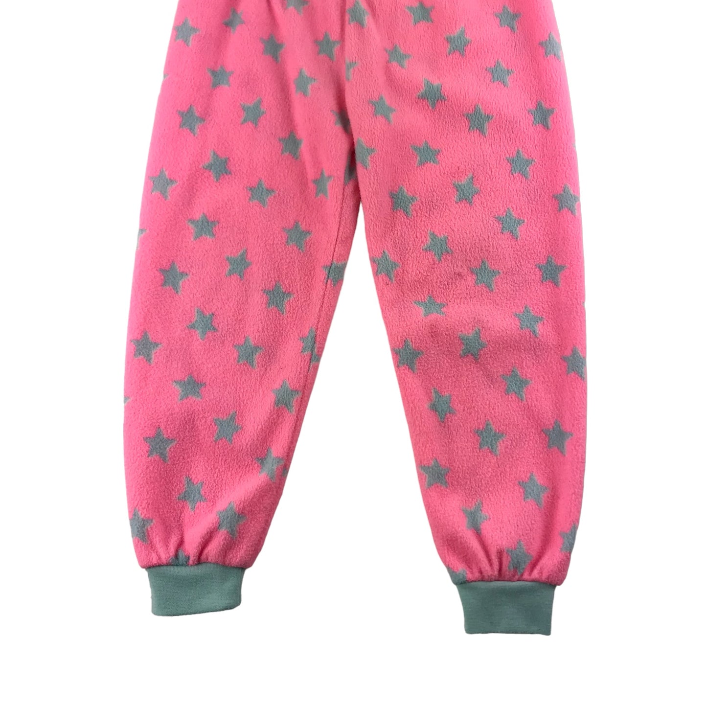 Primark Pyjama Set Age 4 Pink Grey Starry Fleece Hoodie