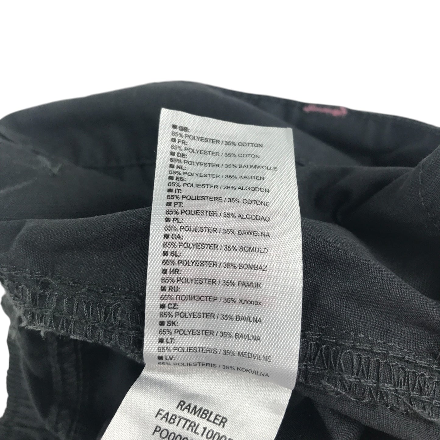 Trespass trousers UK 10 black outdoors womens pink embroidery