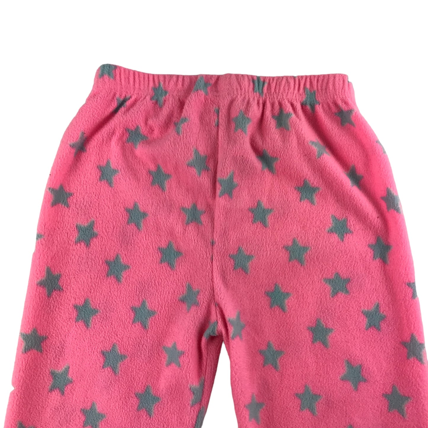 Primark Pyjama Set Age 4 Pink Grey Starry Fleece Hoodie