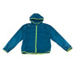 Kalenji jacket 6-7 years blue light windbreaker with hood neon green zipper