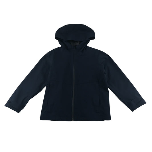 Uniqlo jacket 5-6 years navy water resistant with hood