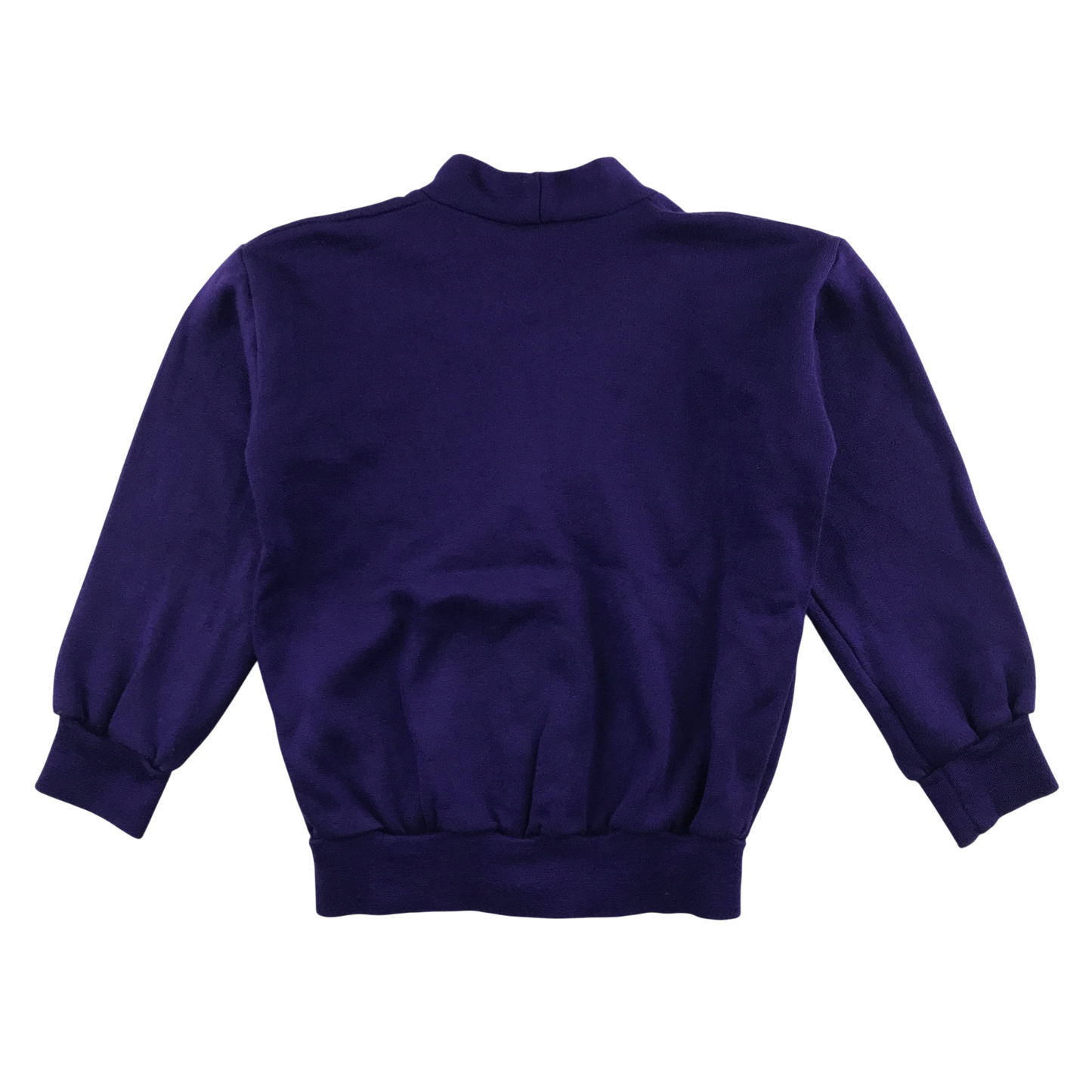 Purple jersey school cardigan