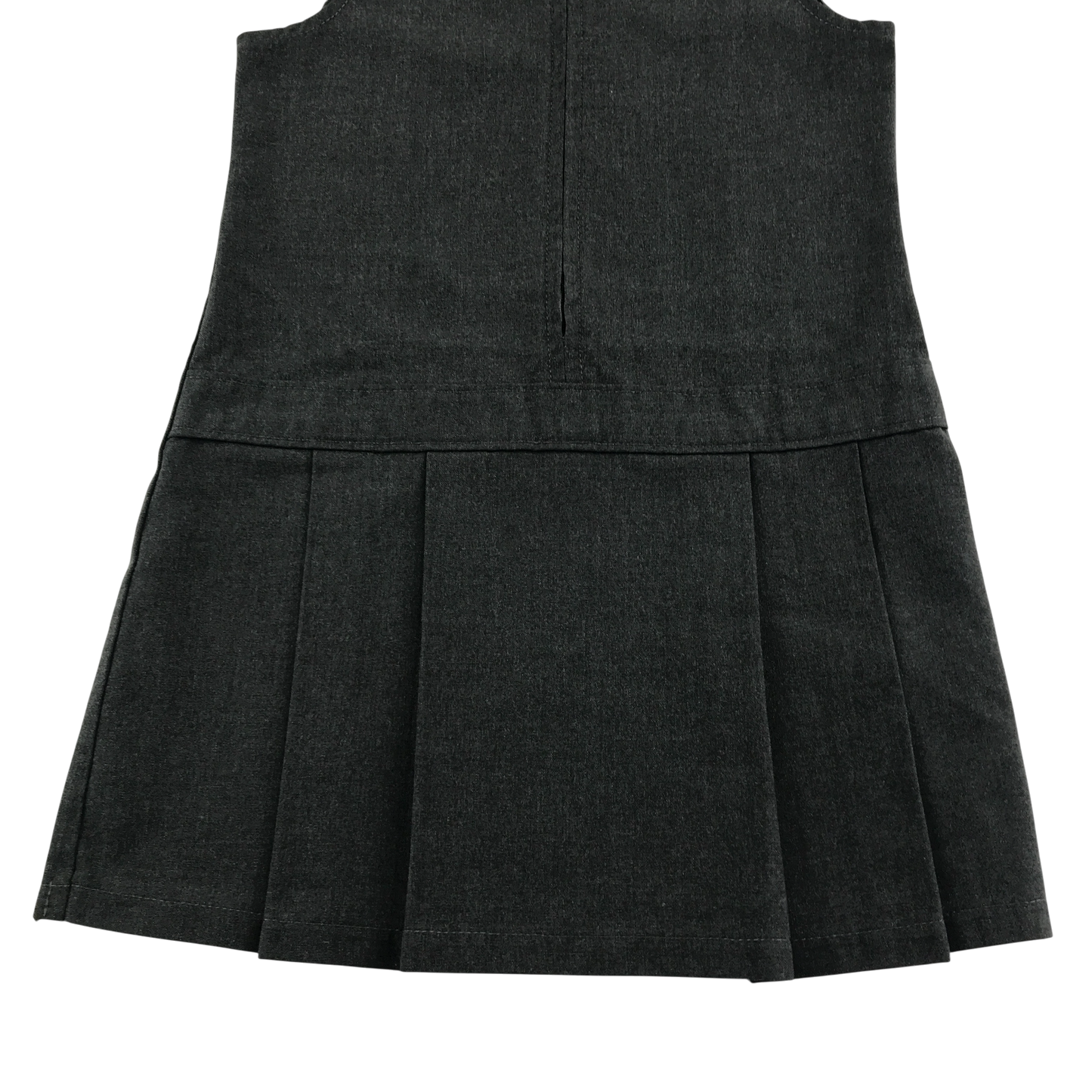 Grey A-line with zipper school pinafore