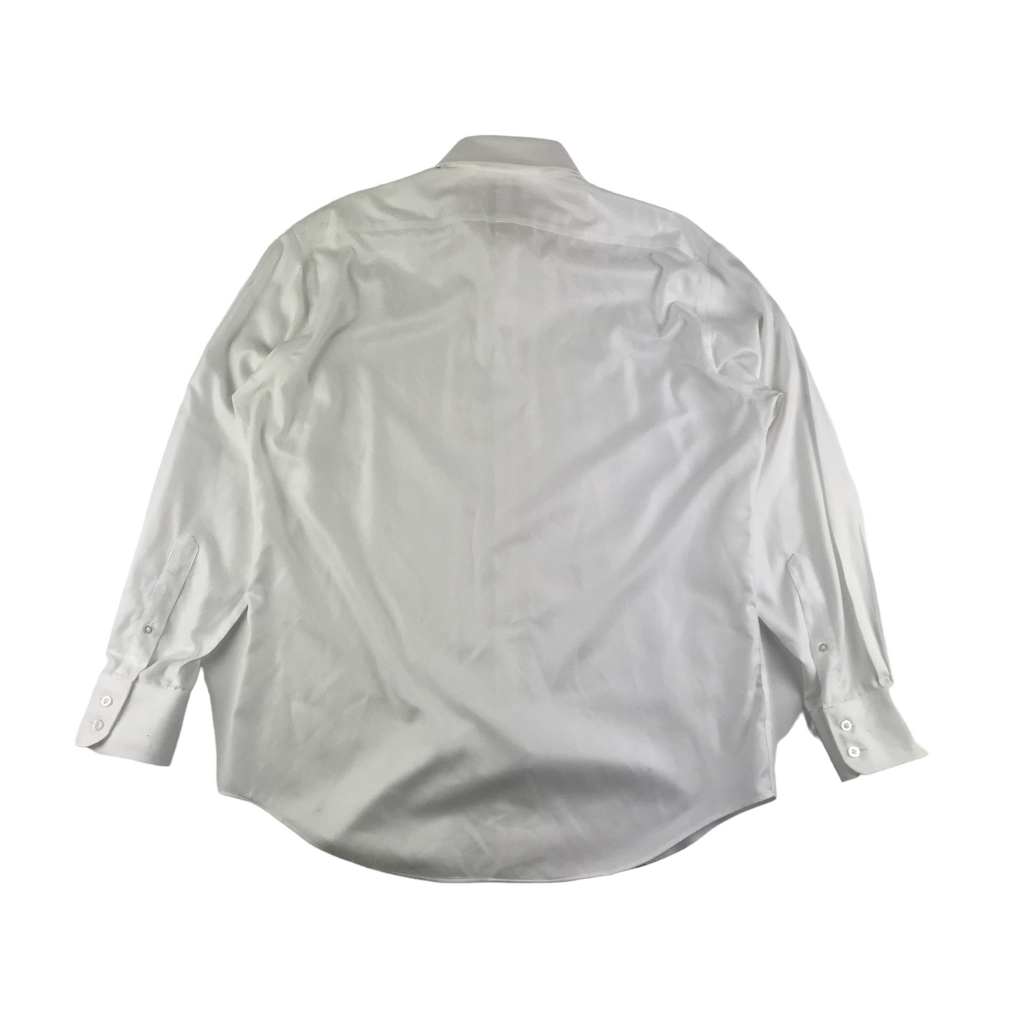 T.M Lewin Dress Shirt Size Men Medium White Cotton Slim Fit 16.5in Collar