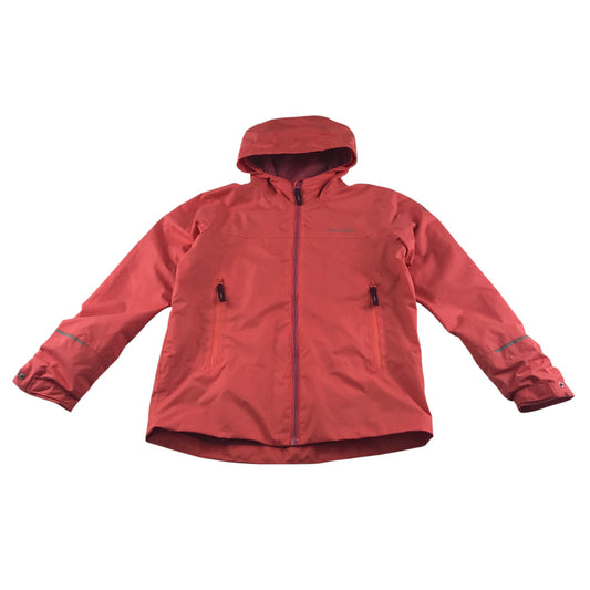 Craghoppers jacket 9-10 years peachy pink waterproof with hood mesh lining