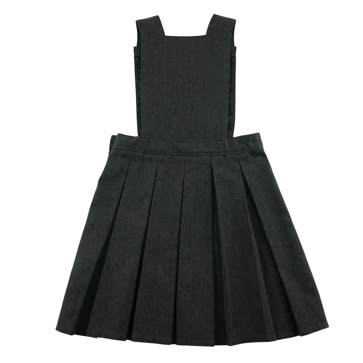 Grey bib style school pinafore
