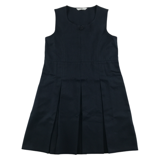 Navy A-line with zipper school pinafore