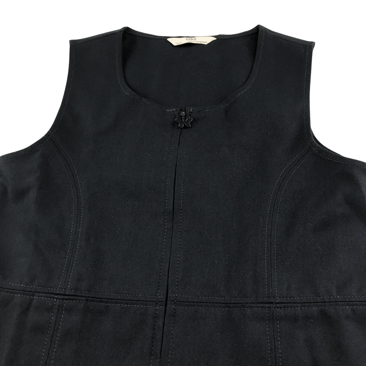 Navy A-line with zipper school pinafore