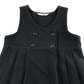 Navy double breasted school pinafore