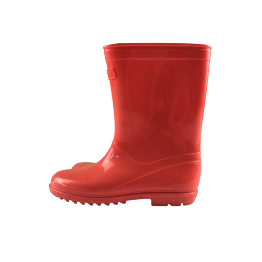 Regatta Wellie boots shoe size 1 plain orange calf height