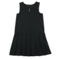 Black A-line with zipper school pinafore