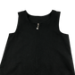 Black A-line with zipper school pinafore