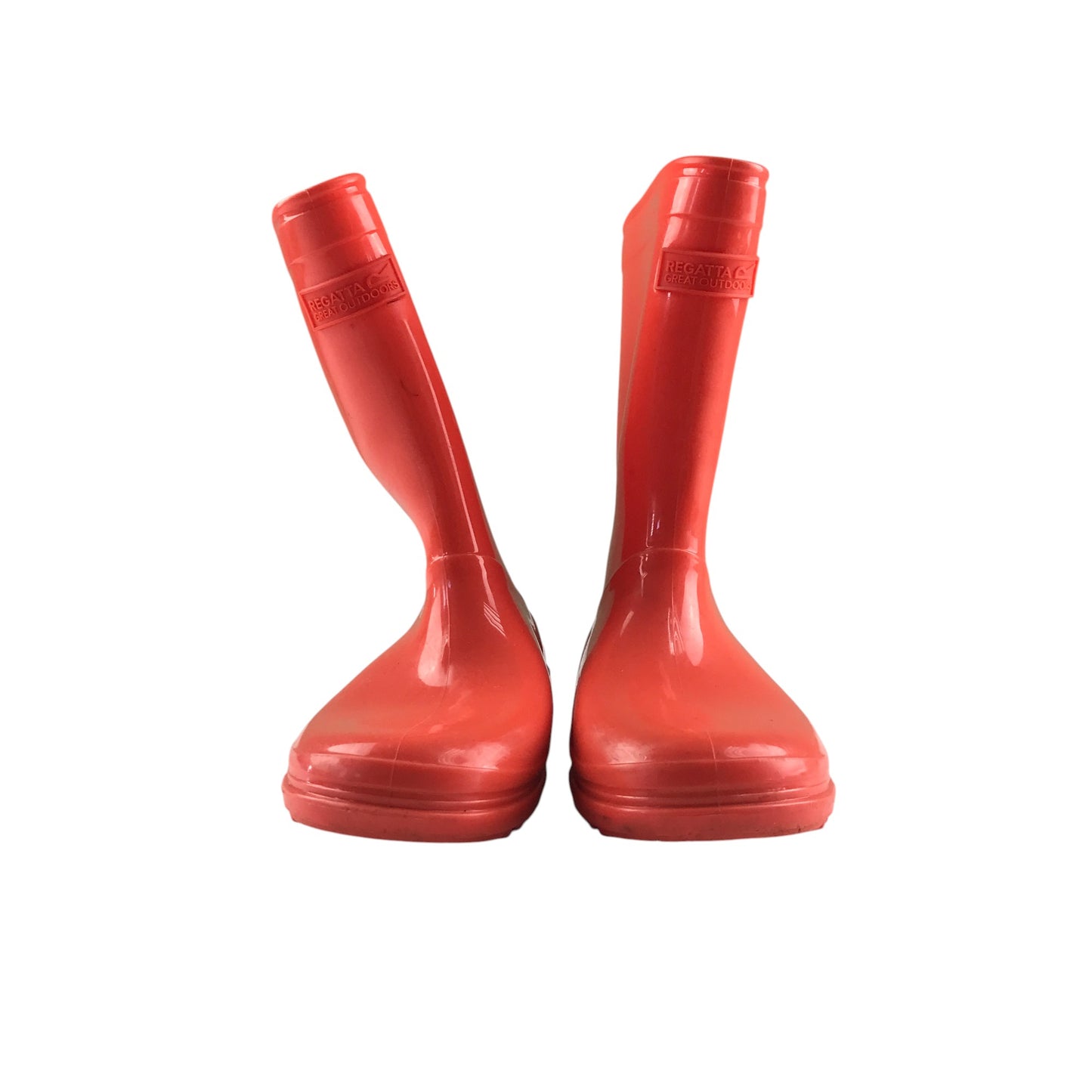 Regatta Wellie boots shoe size 1 plain orange calf height