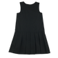 Black A-line with zipper school pinafore