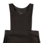 Brown bib style school pinafore