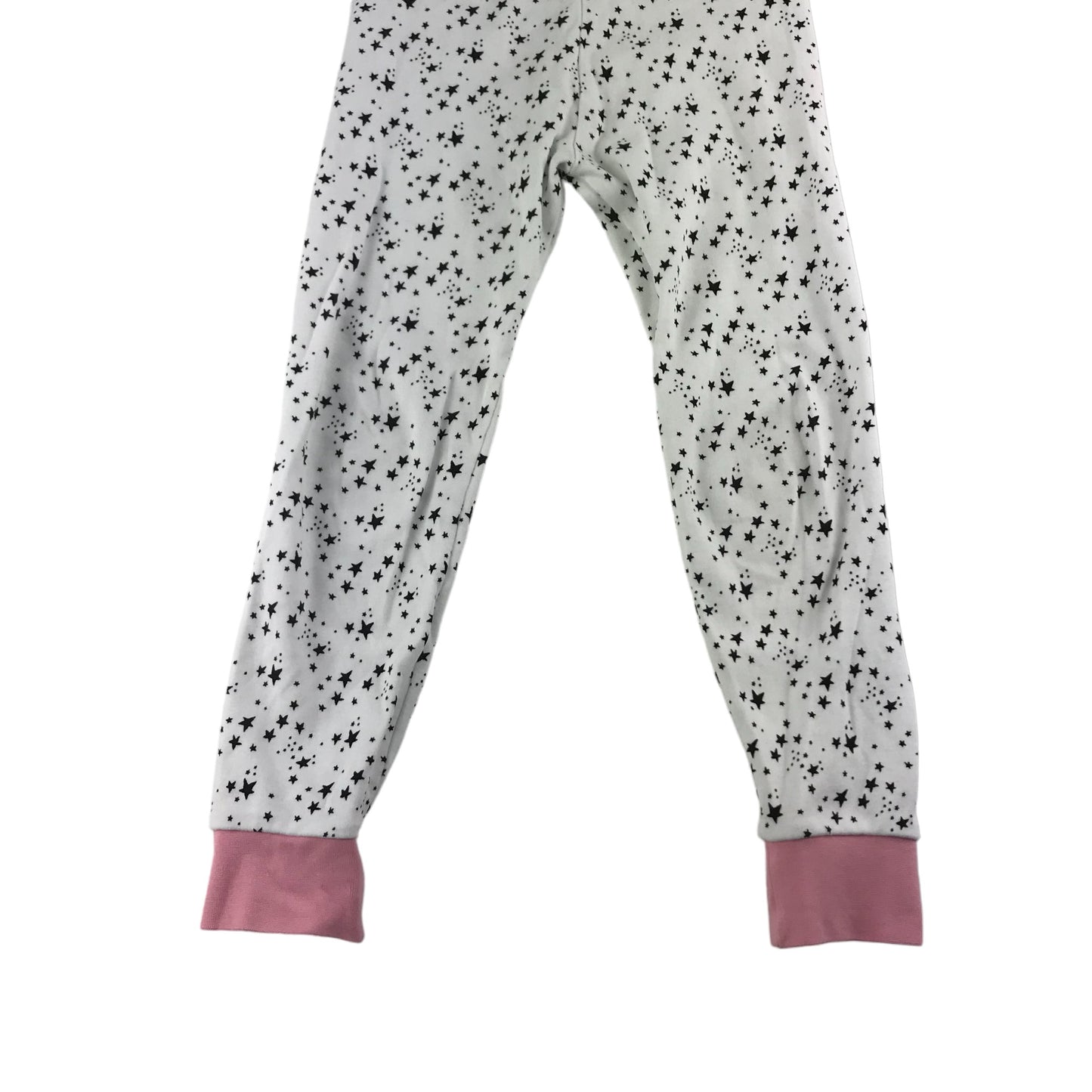 George Pyjama Set Age 5 White Starry Long Sleeve Cotton