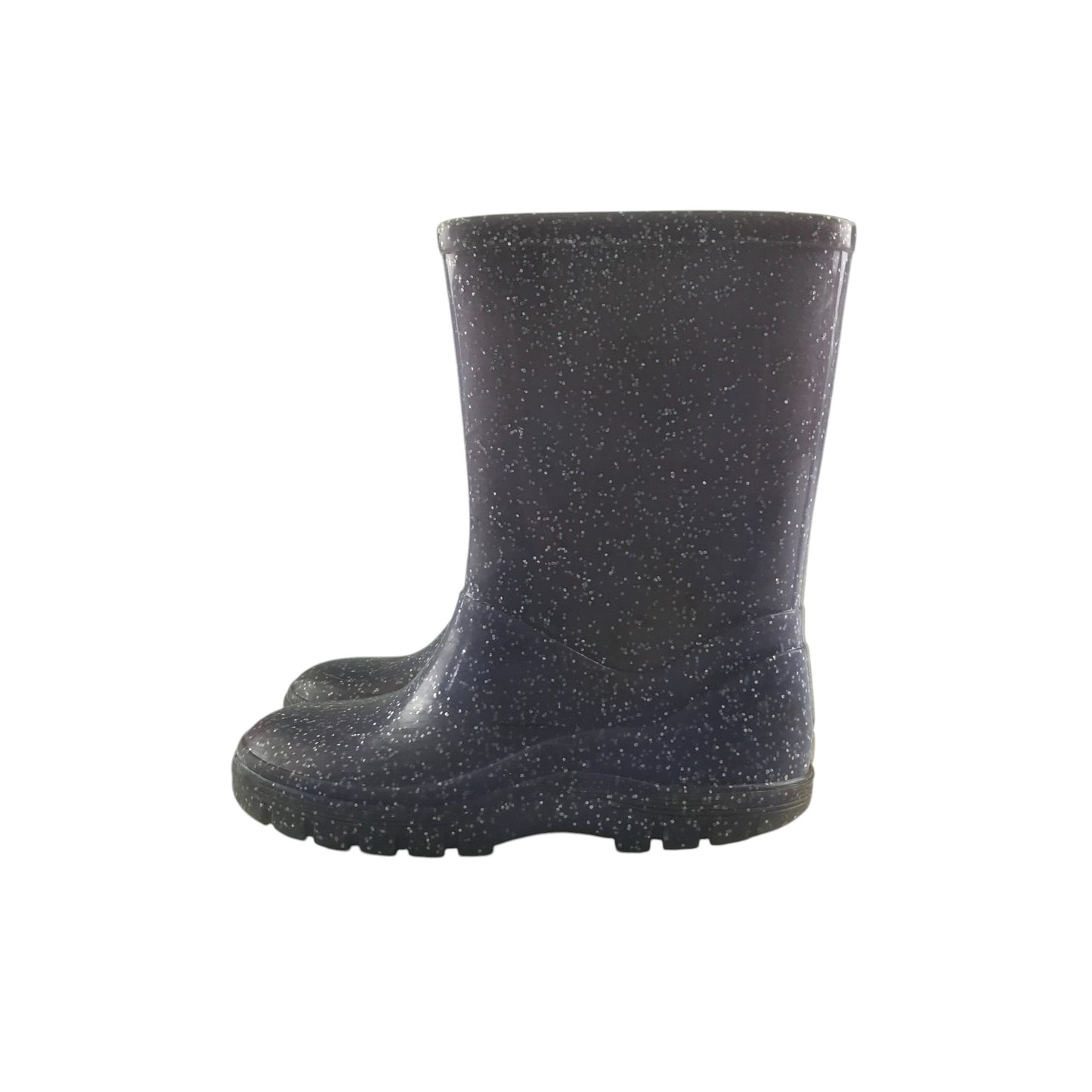 Wellie boots shoe size 9 junior lilac sparkly calf height