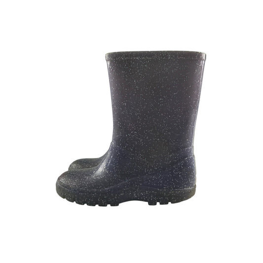 Wellie boots shoe size 9 junior lilac sparkly calf height