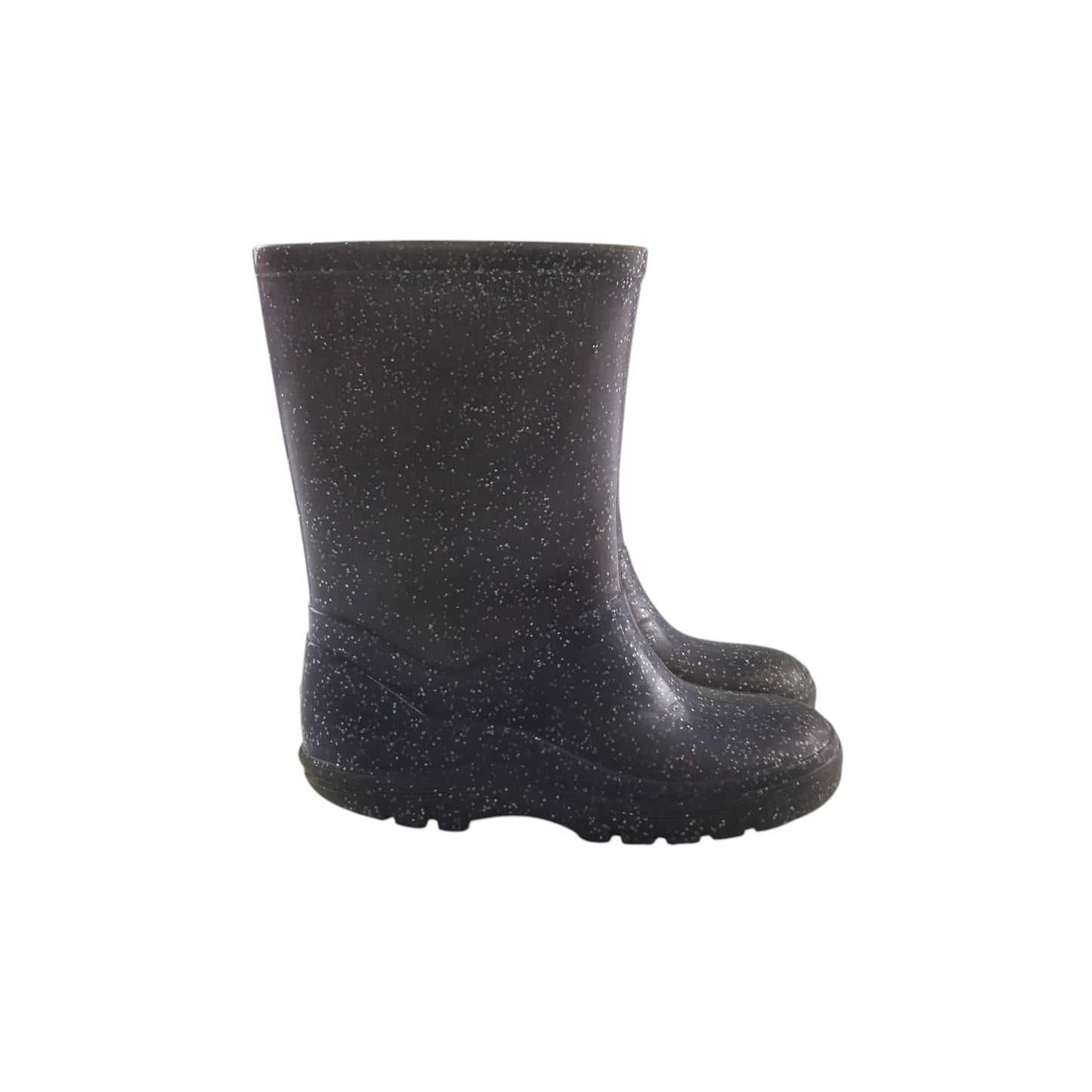 Wellie boots shoe size 9 junior lilac sparkly calf height