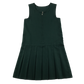 Green A-line with zipper school pinafore