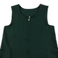 Green A-line with zipper school pinafore