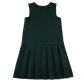 Green A-line with zipper school pinafore