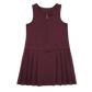 Burgundy A-line with zipper school pinafore