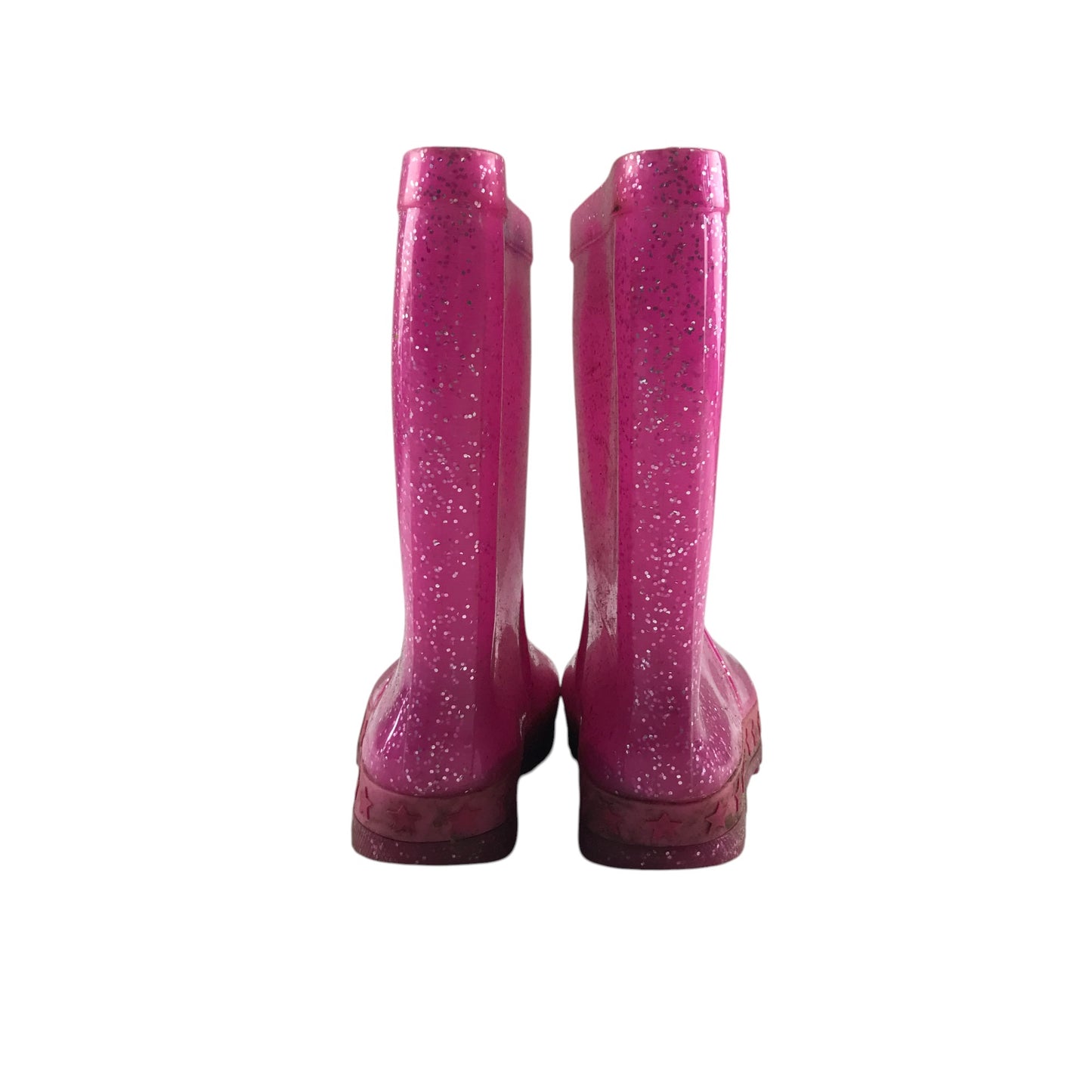 Wellie boots shoe size 11 junior pink sparkly calf height