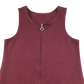 Burgundy A-line with zipper school pinafore