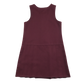 Burgundy A-line with zipper school pinafore