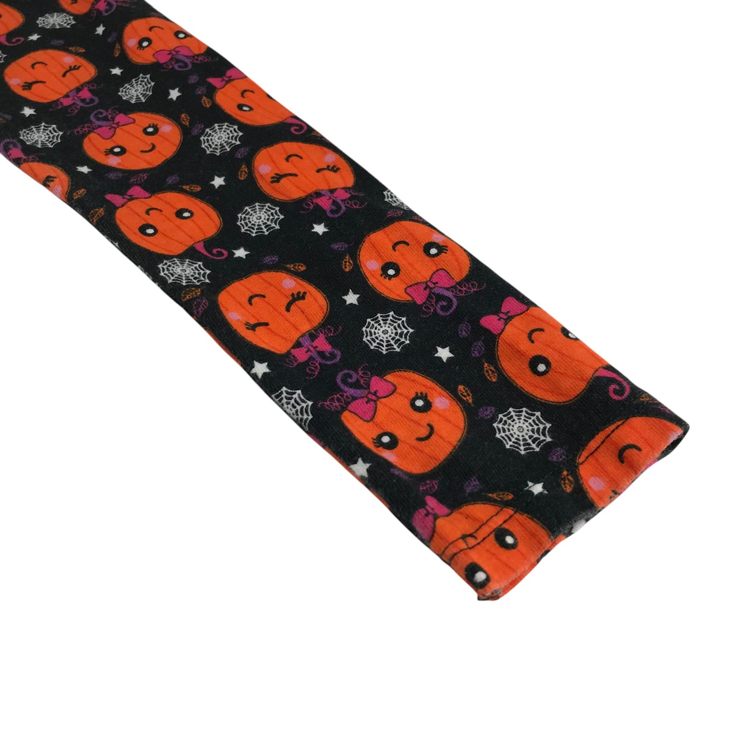 F&F dress 5-6 years black and orange pumpkin print long sleeve