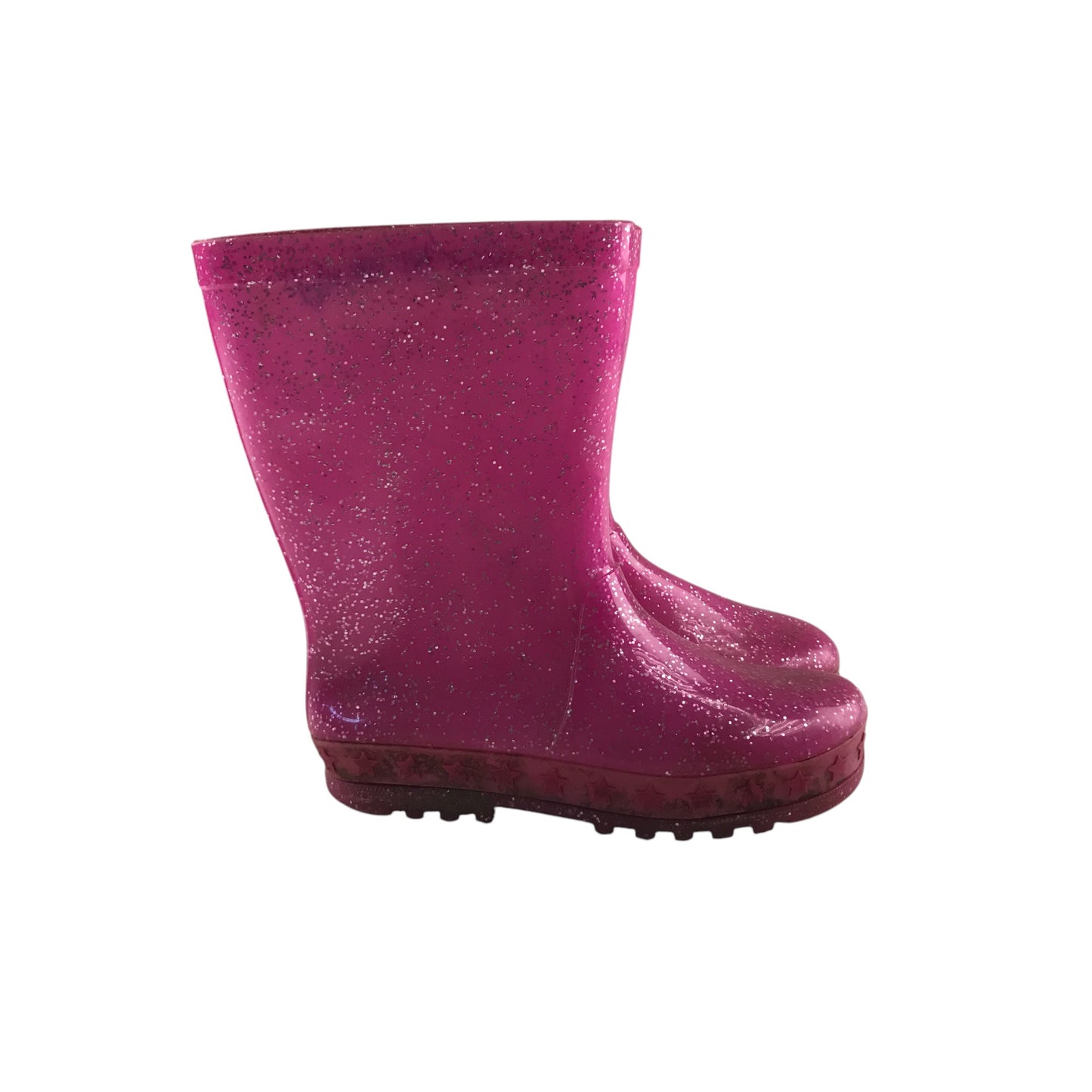 Wellie boots shoe size 11 junior pink sparkly calf height